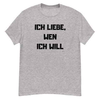 t-shirt gay j aime qui je veux en allemand