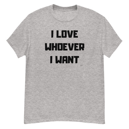 t-shirt gay j aime qui je veux en anglais