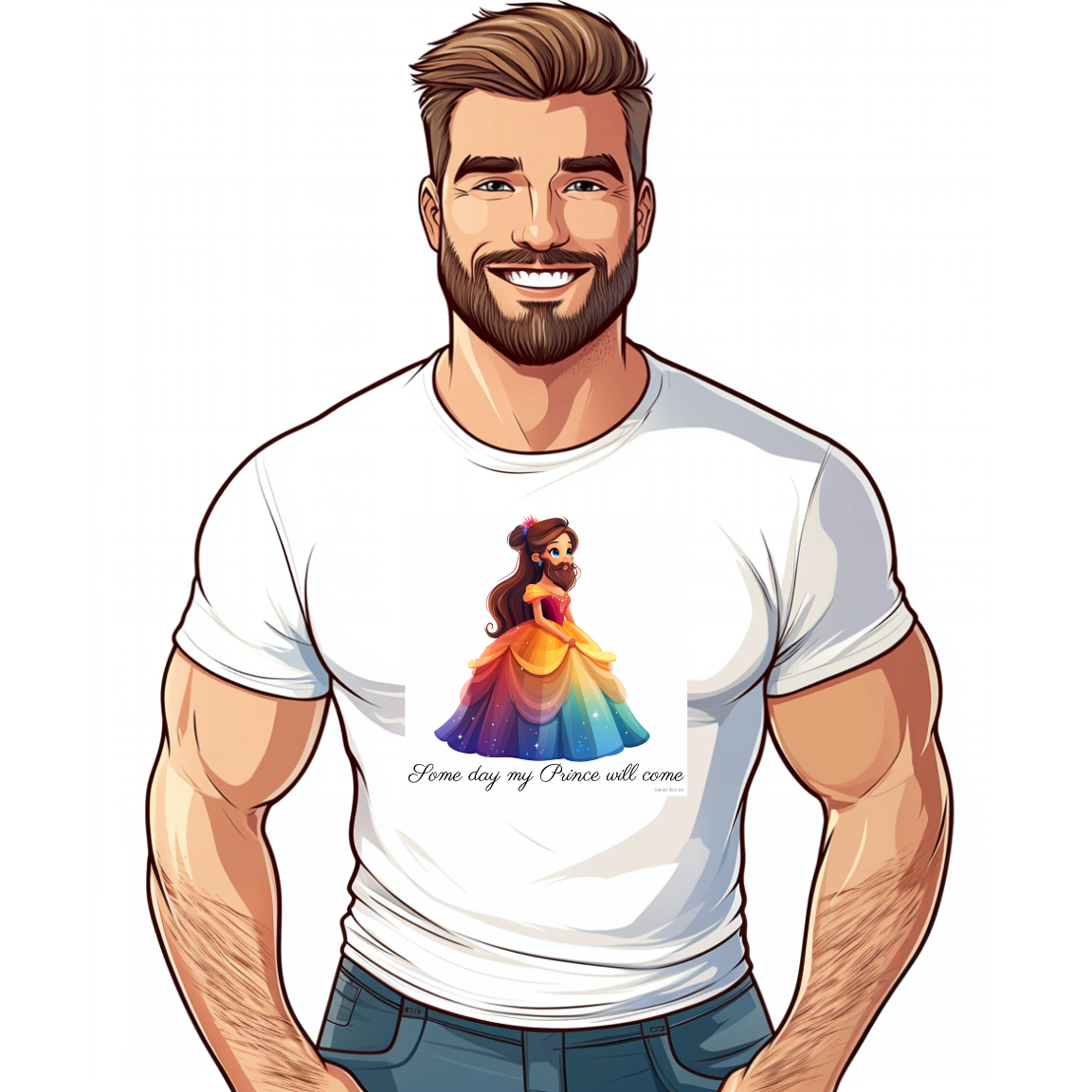 t-shirt gay prince charmant