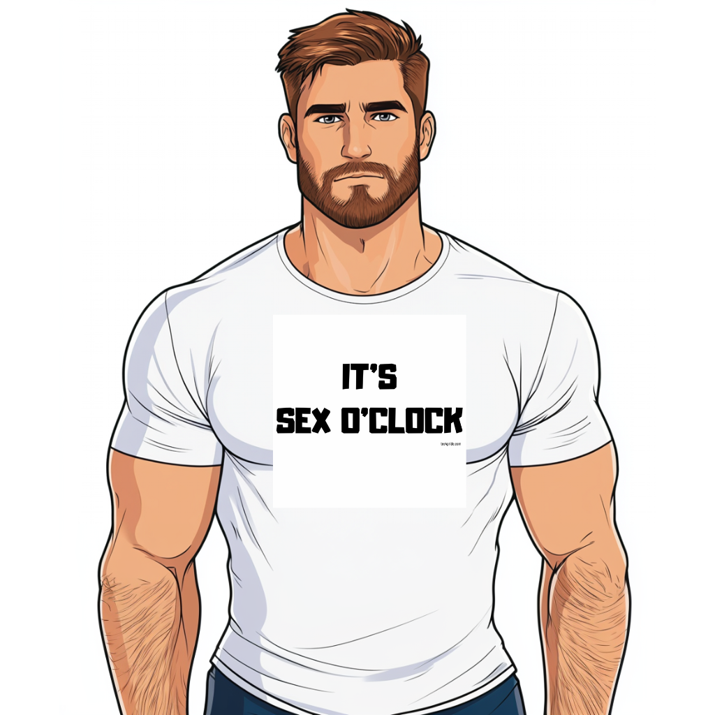 t-shirt gay sex oclock