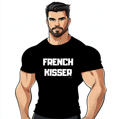 t-shirt gay sexy french kisser