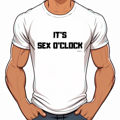 t-shirt lgbt drole sexy sex oclock