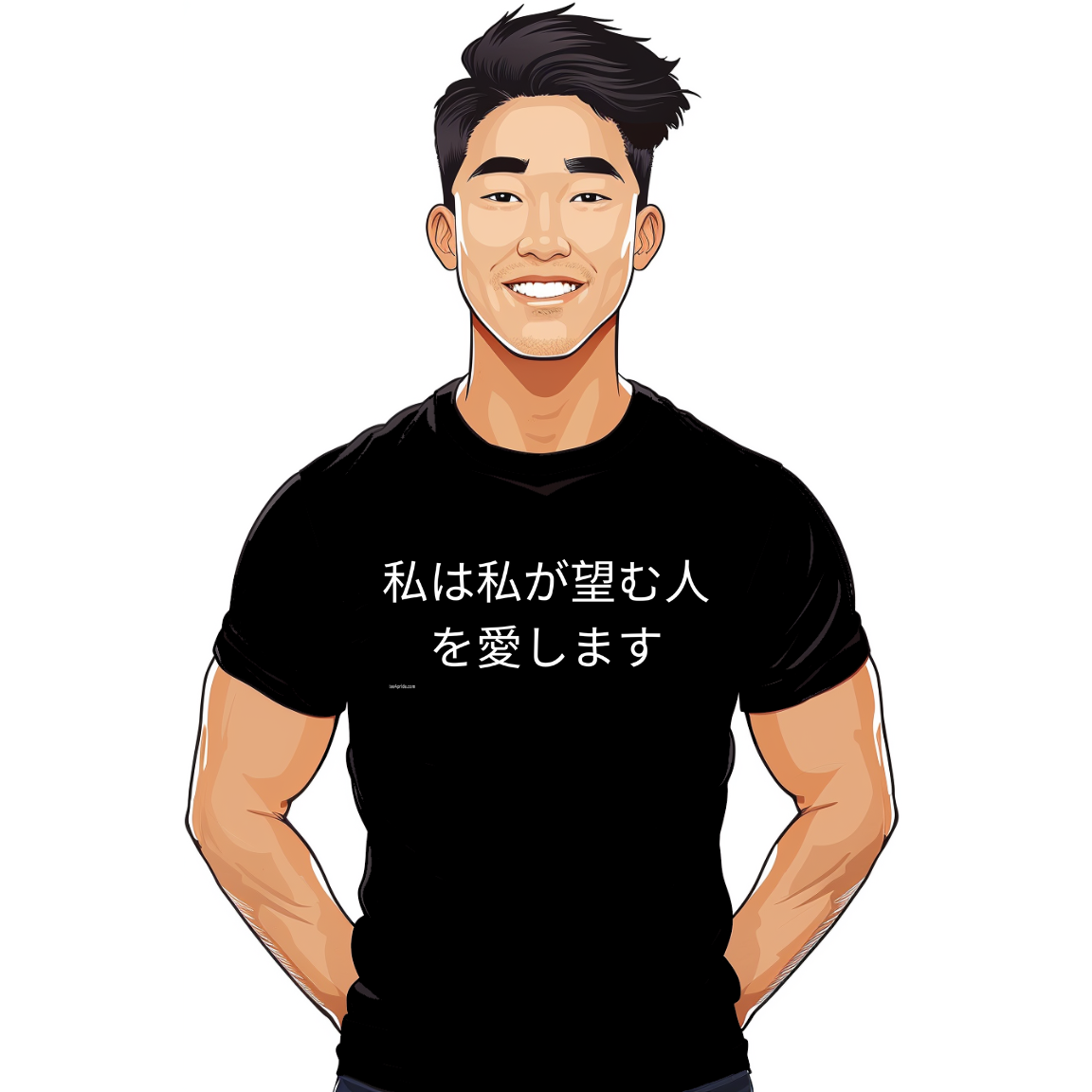 t-shirt lgbt gay pride japonais