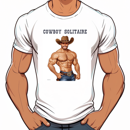 t-shirt lgbt homme cow boy