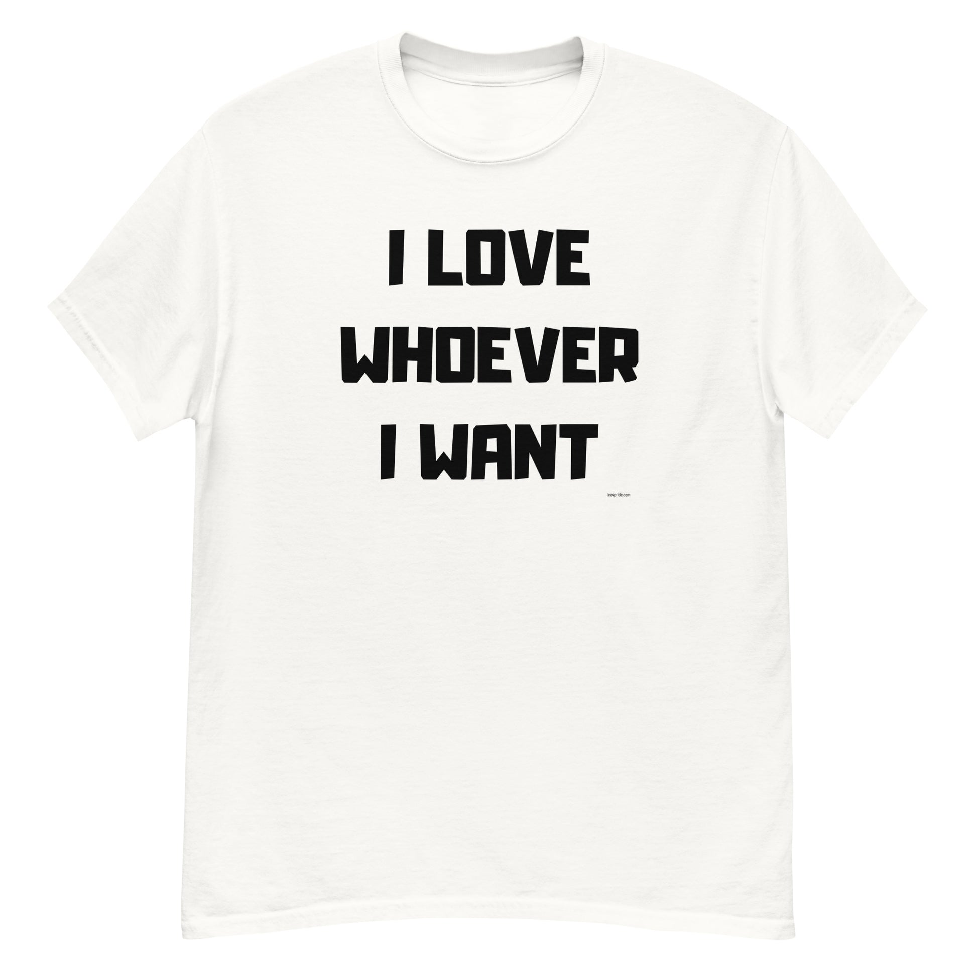t-shirt lgbt j aime qui je veux en anglais