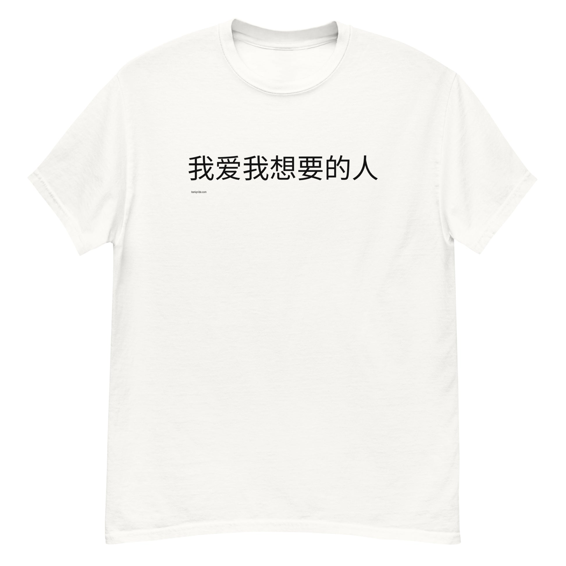 t-shirt lgbt j aime qui je veux en chinois