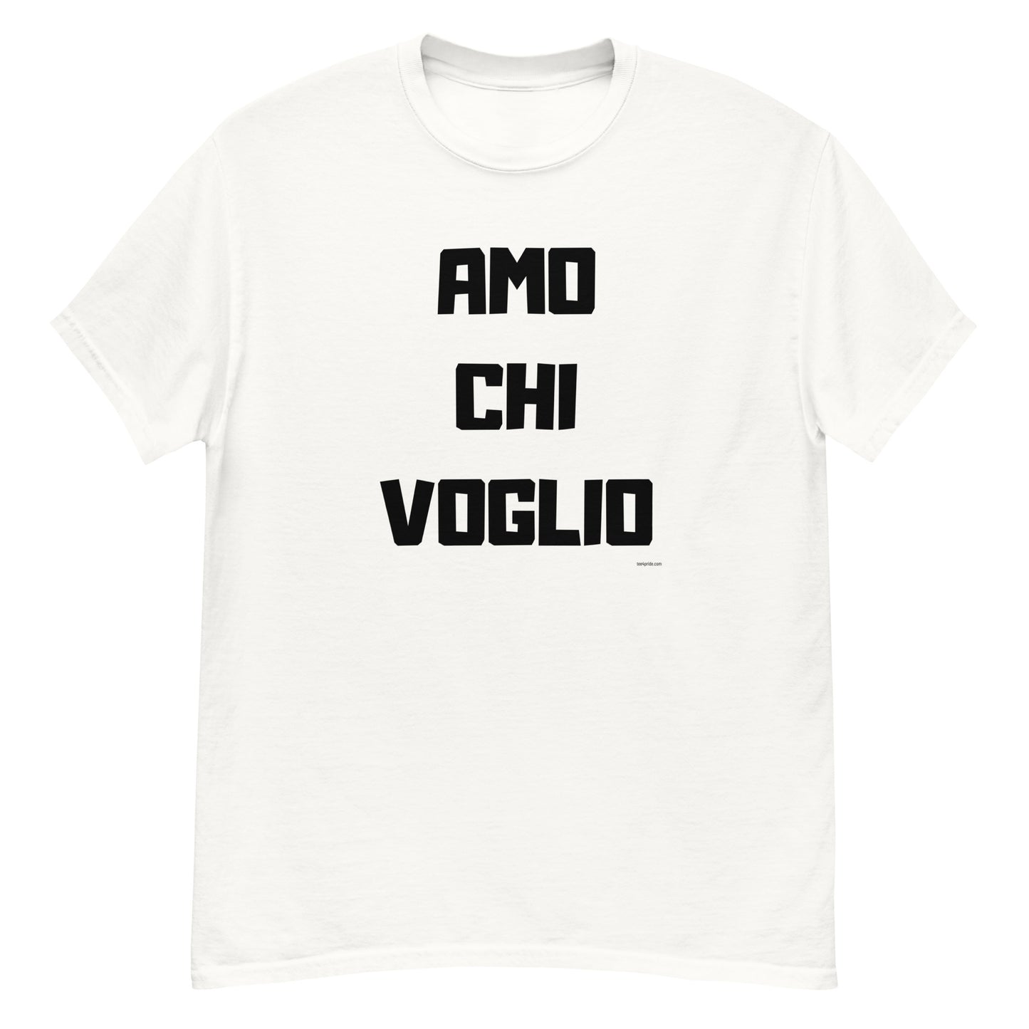t-shirt lgbt j aime qui je veux en italien