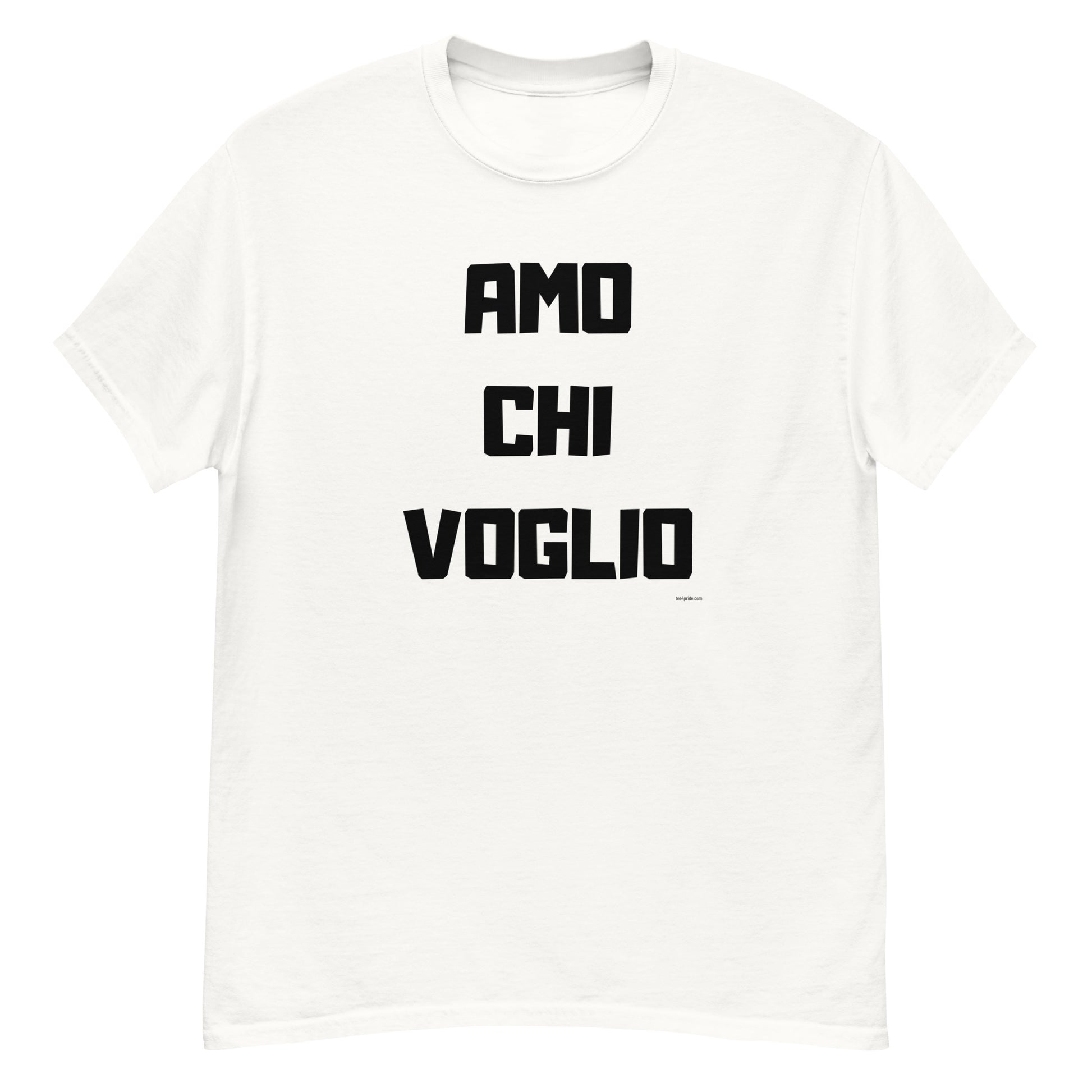 t-shirt lgbt j aime qui je veux en italien