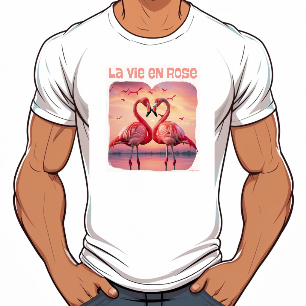 t-shirt lgbt pride la vie en rose