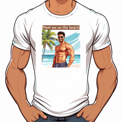 t-shirt lgbt sexy gay beach