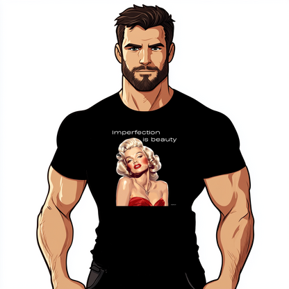 t-shirt marilyn monroe gay noir