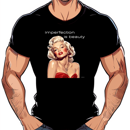 t-shirt marilyn monroe lgbt noir