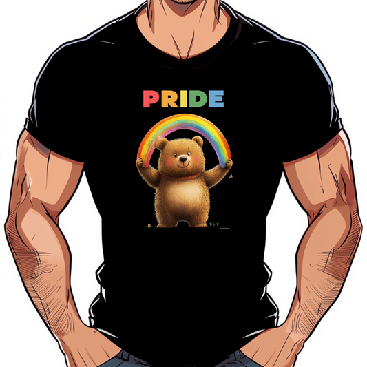 t-shirt nounours rainbow