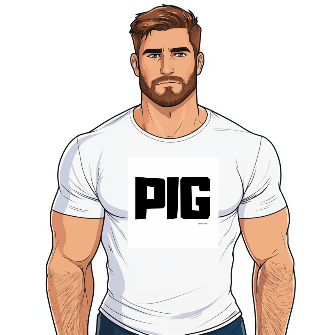 t-shirt pig lgbt cochon