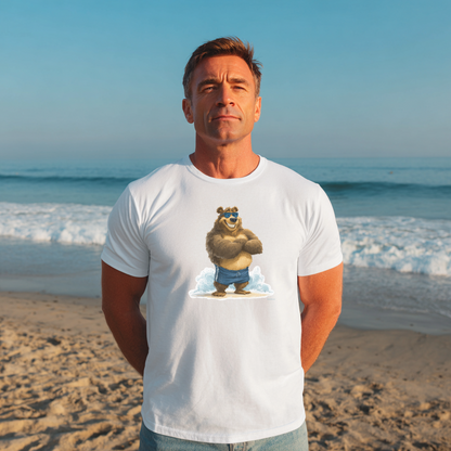 t shirt bear beach