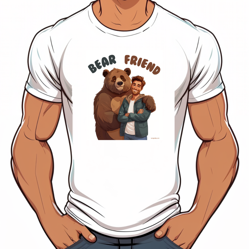 t shirt bear gay bear friend