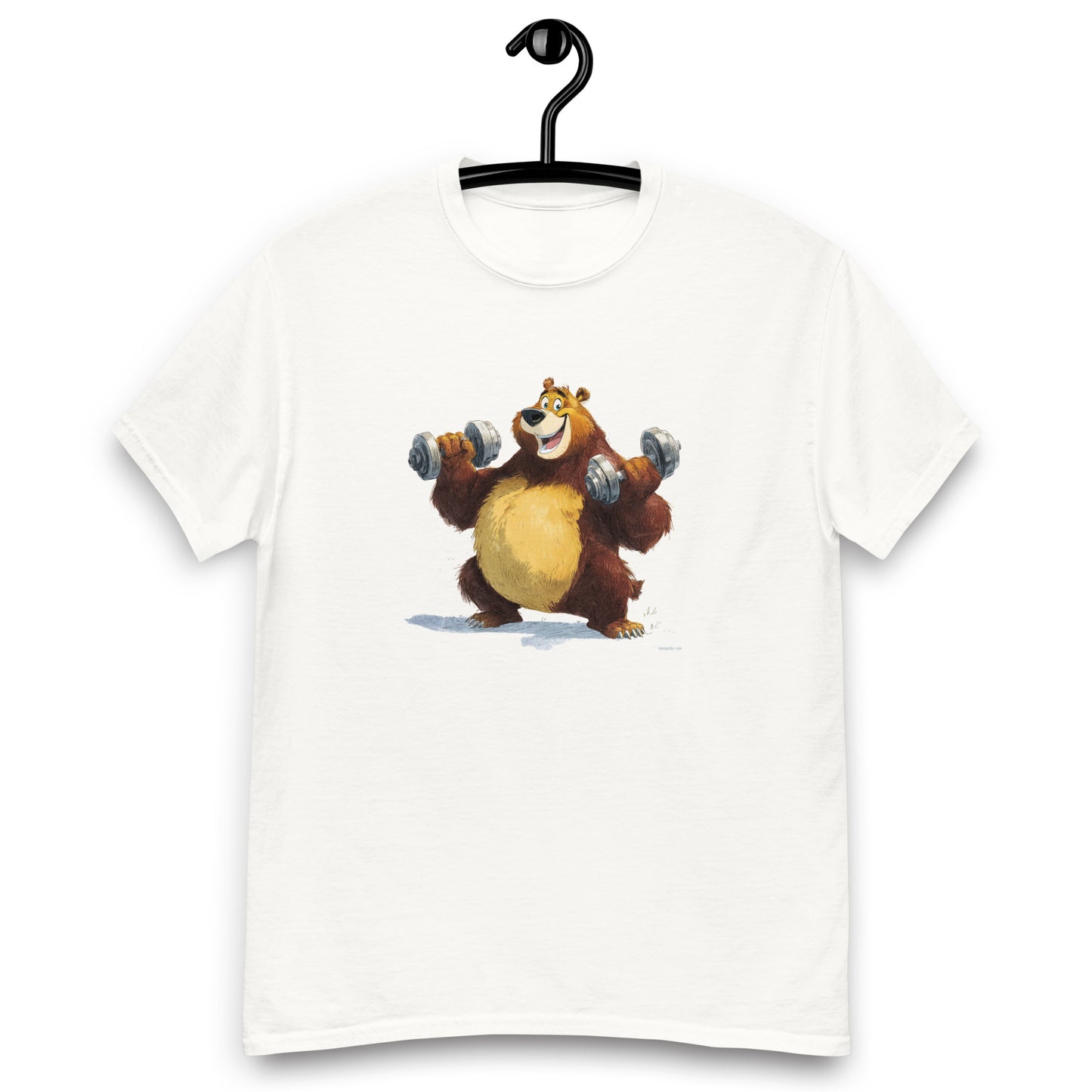 t shirt bear gym addict
