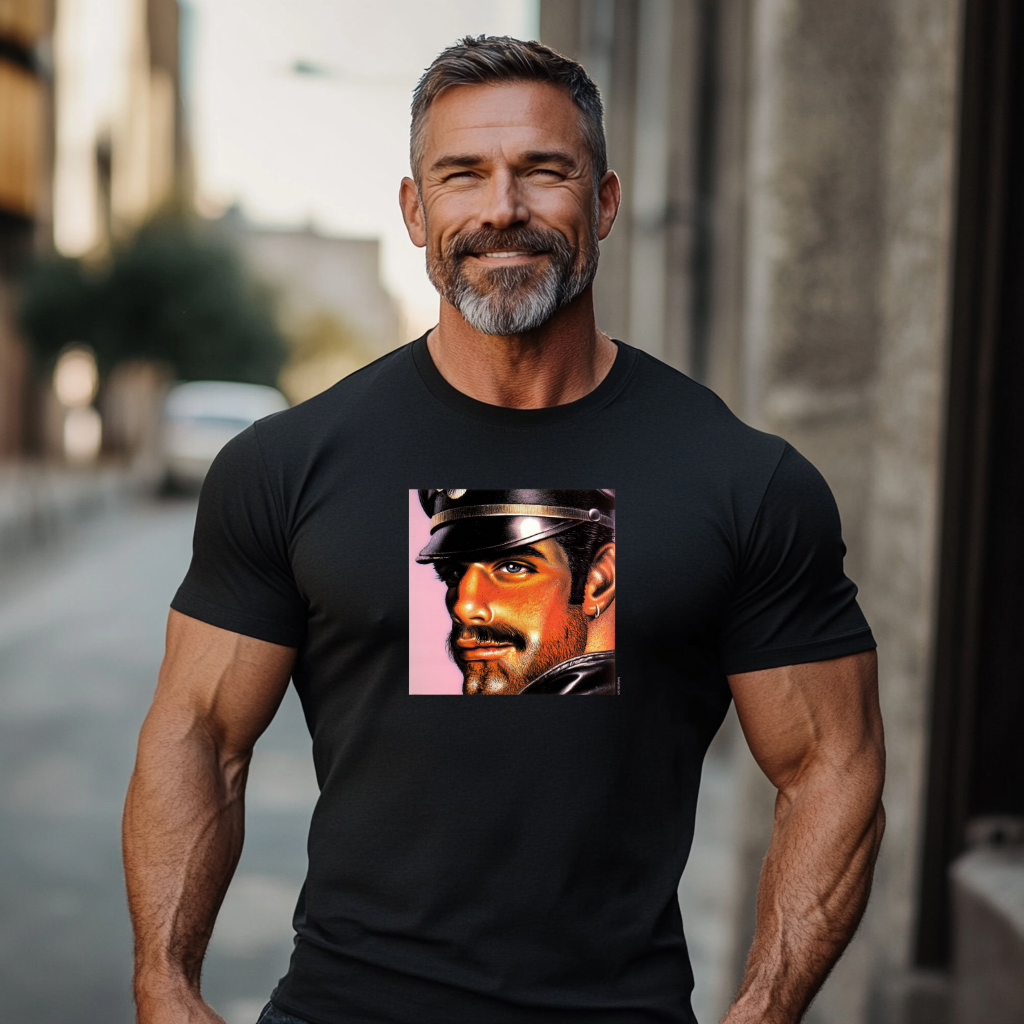 t shirt gay macho