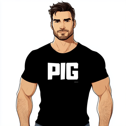 t shirt gay pig cochon