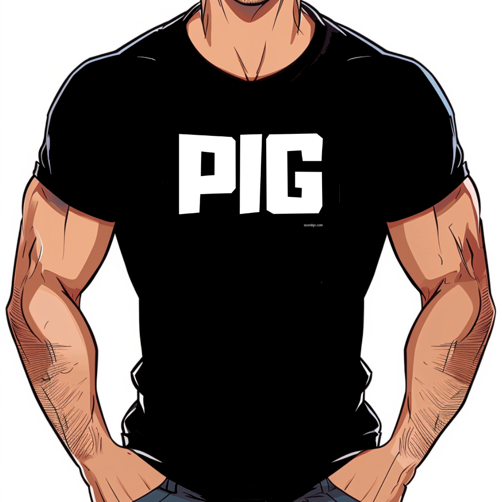 t shirt gay pig lgbt cochon