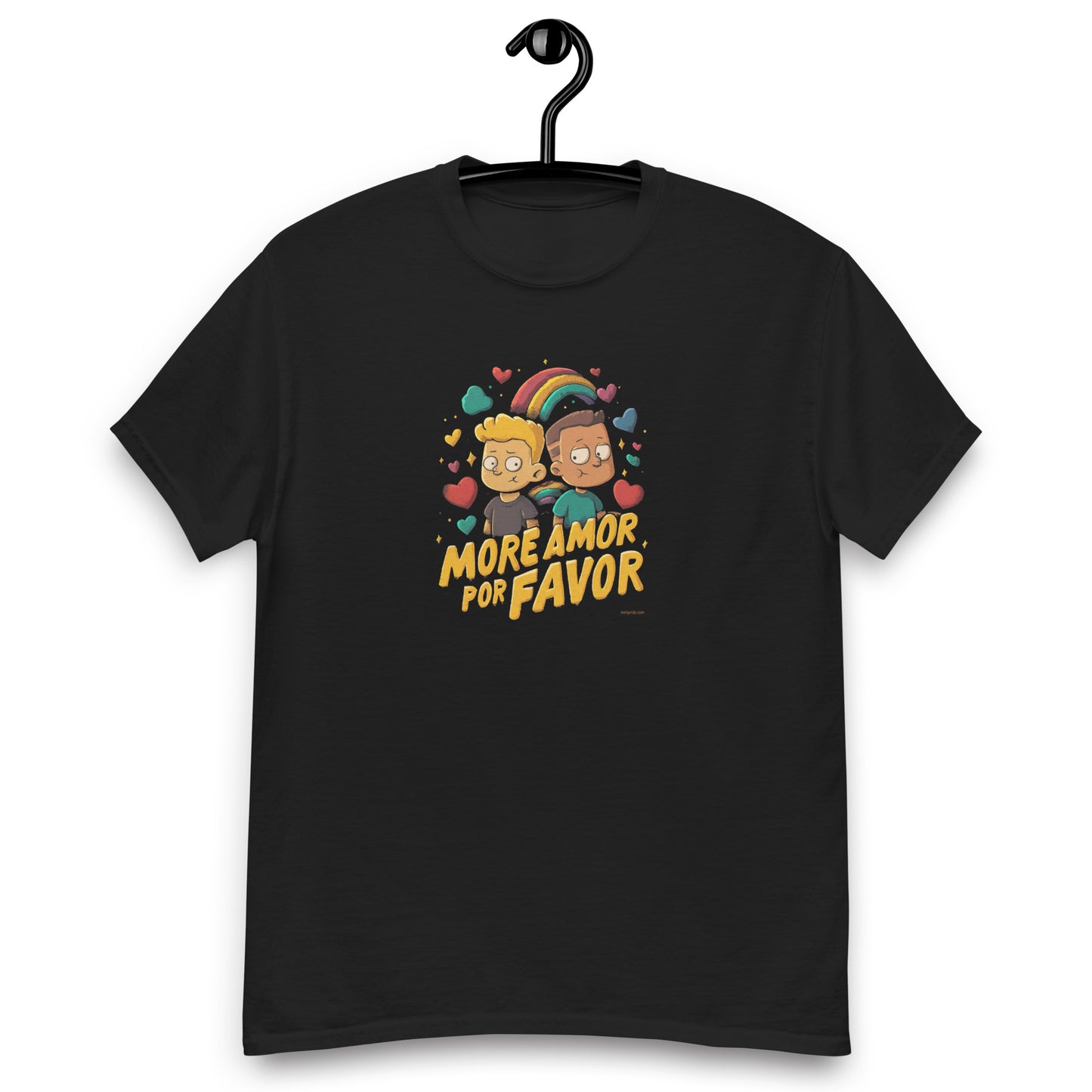 t shirt gay pride more amor por favor