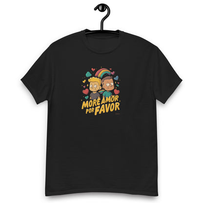 t shirt gay pride more amor por favor