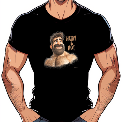 t shirt homme poilu