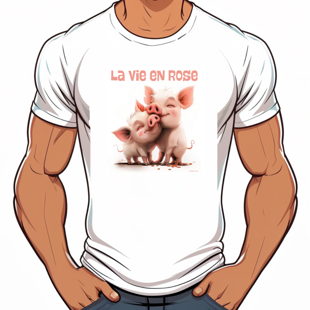 t shirt la vie en rose gay