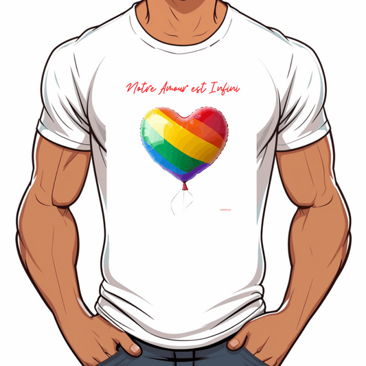 tee shirt gay pride amour infini