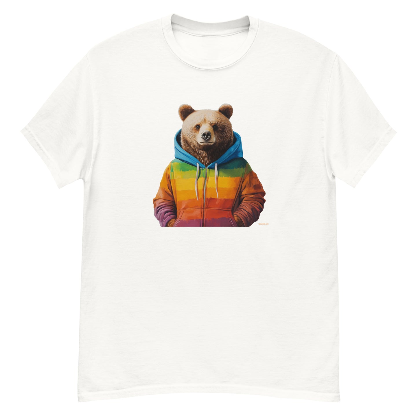 tee shirt bear rainbow