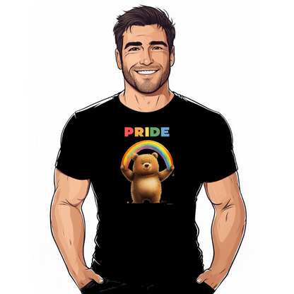 tee shirt nounours rainbow