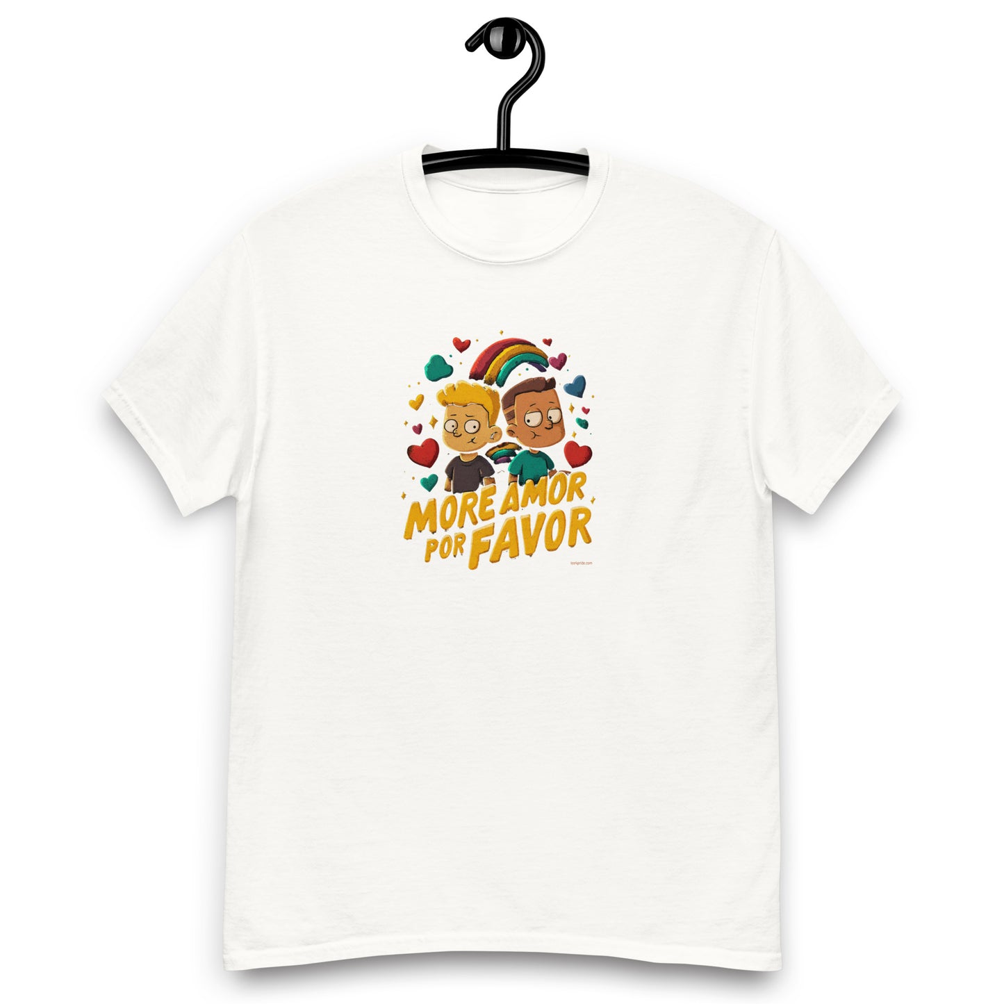 teeshirt gay pride more amor por favor