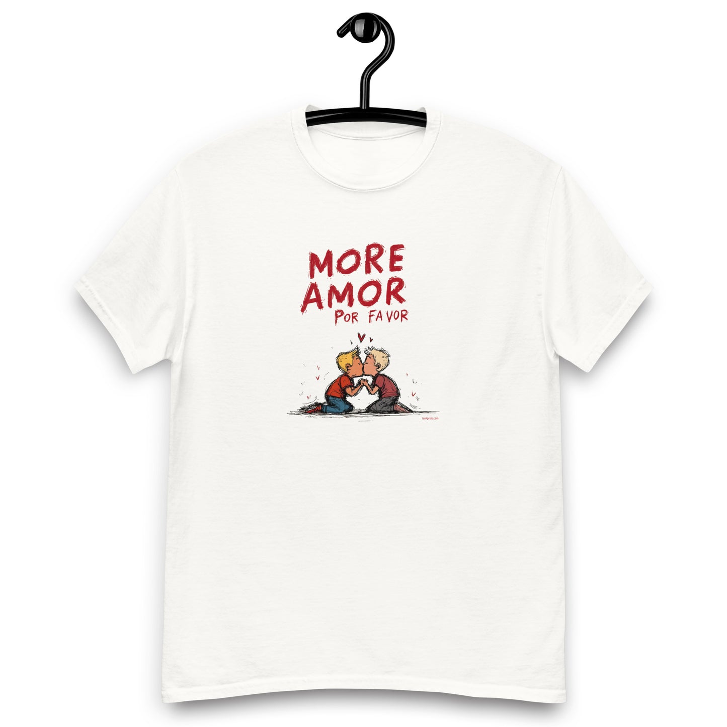 teeshirt lgbt more amor por favor