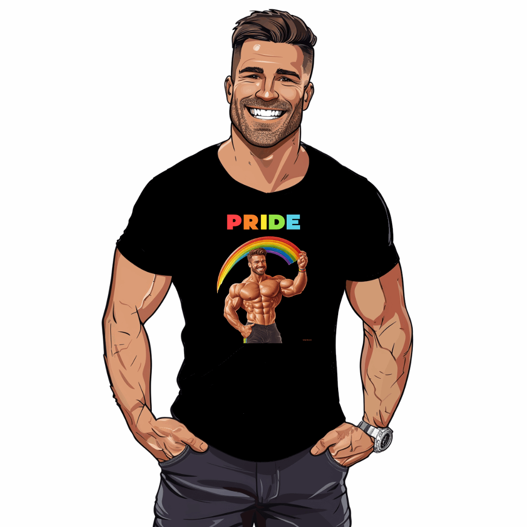 tshirt arc en ciel gay