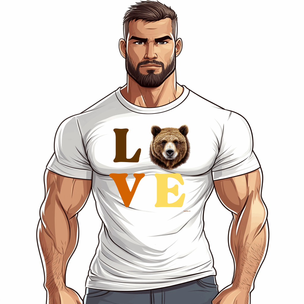 tshirt bear gay Love