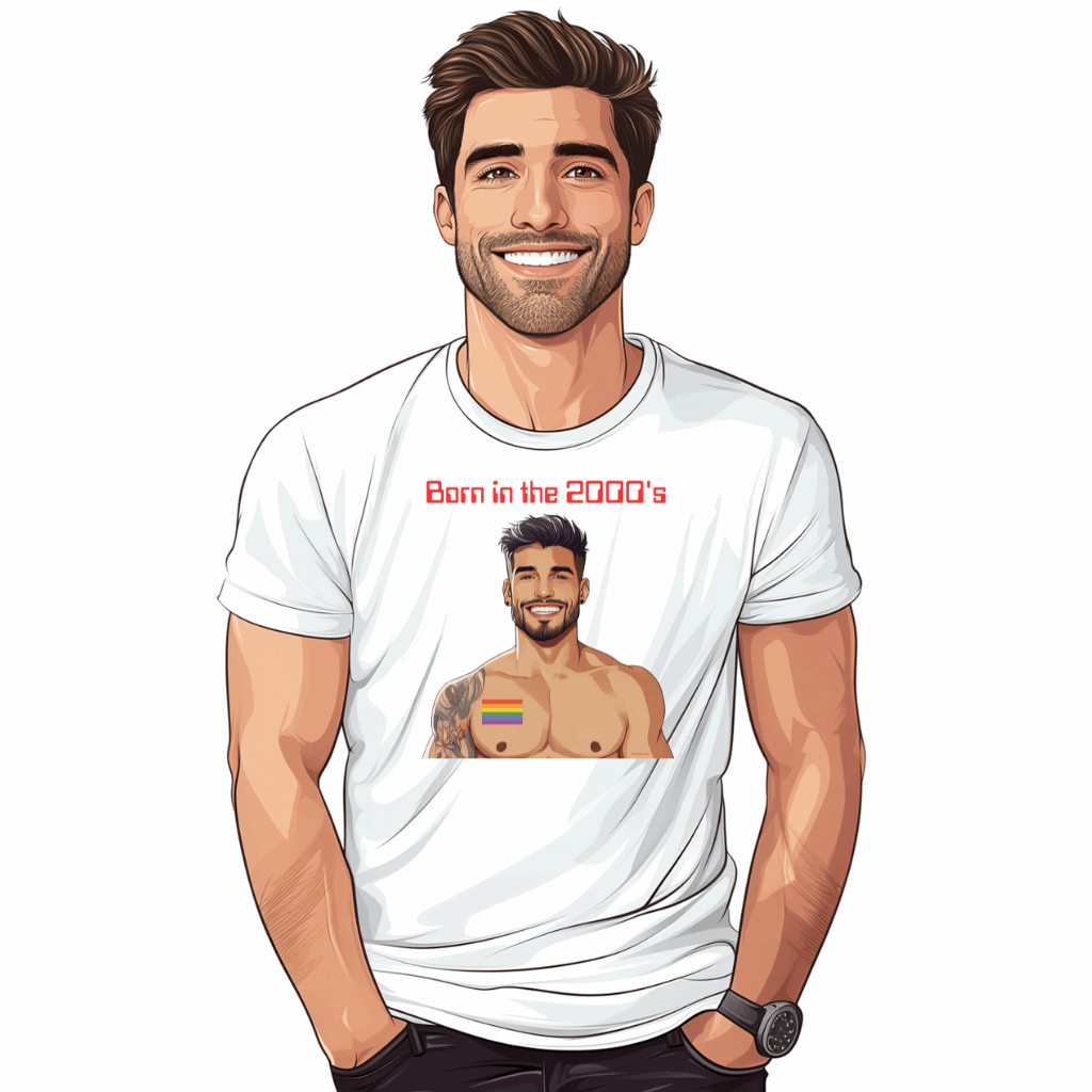 tshirt gay annee 2000