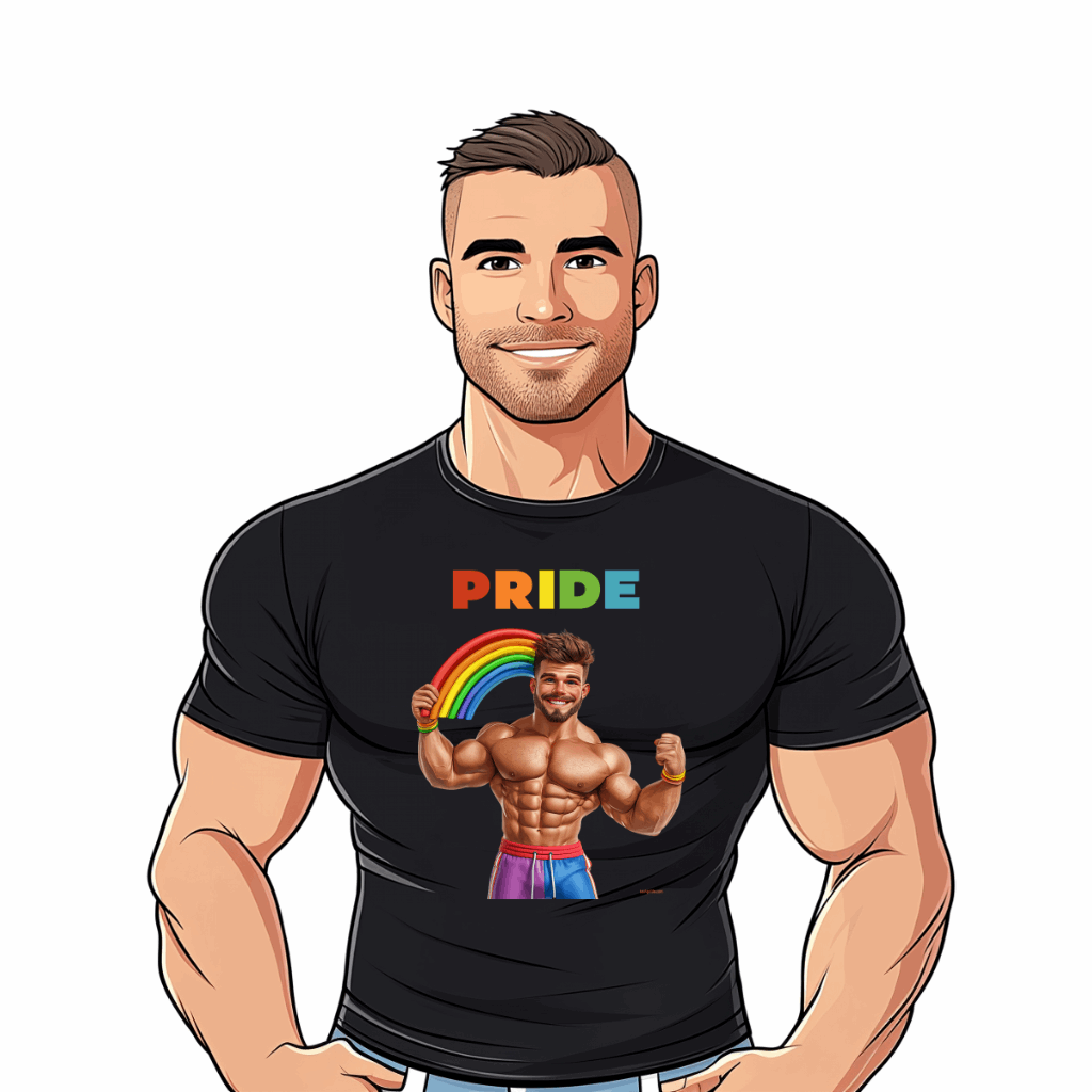 tshirt gay pride arc en ciel
