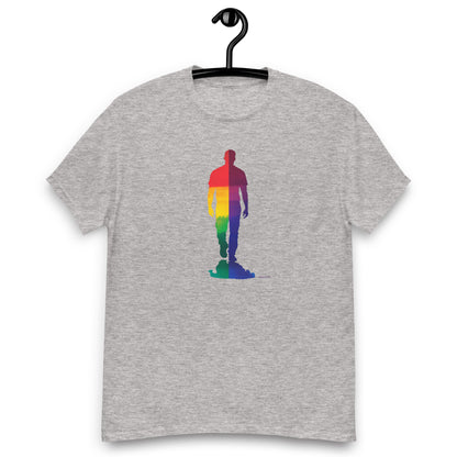 tshirt Lgbt Homme rainbow gris
