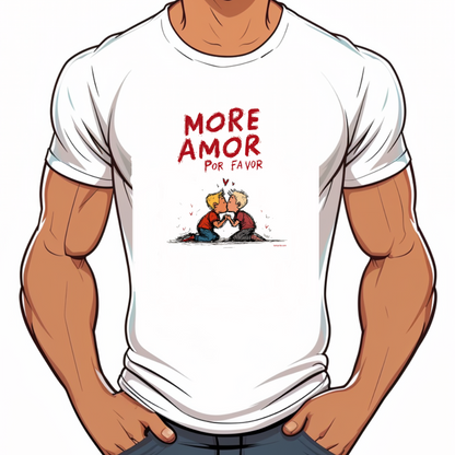 tshirt lgbt more amor por favor