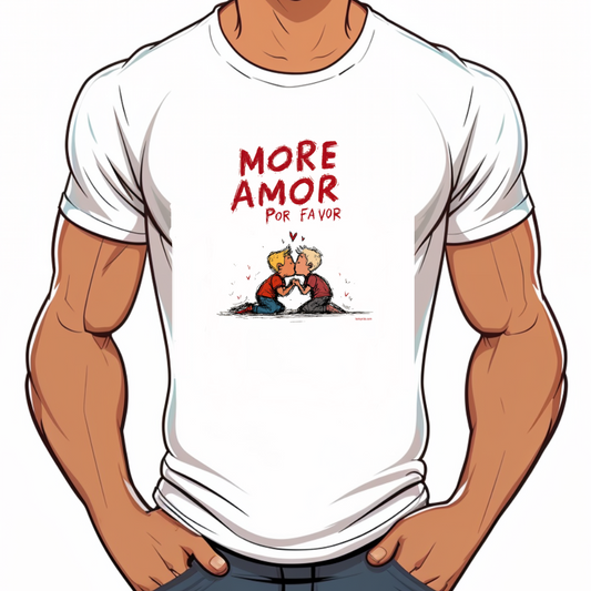 tshirt lgbt more amor por favor
