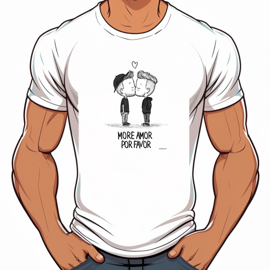 tshirt more amor por favor gay